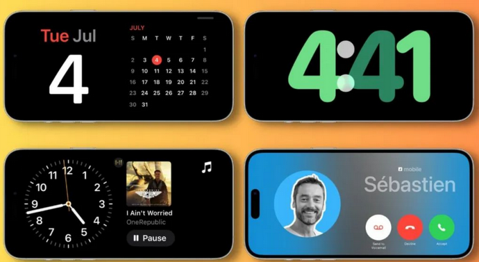 双城苹果手机维修分享iOS17横屏充电待机显示有什么好处 