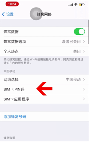 双城苹果14维修网分享如何给iPhone14的SIM卡设置密码 